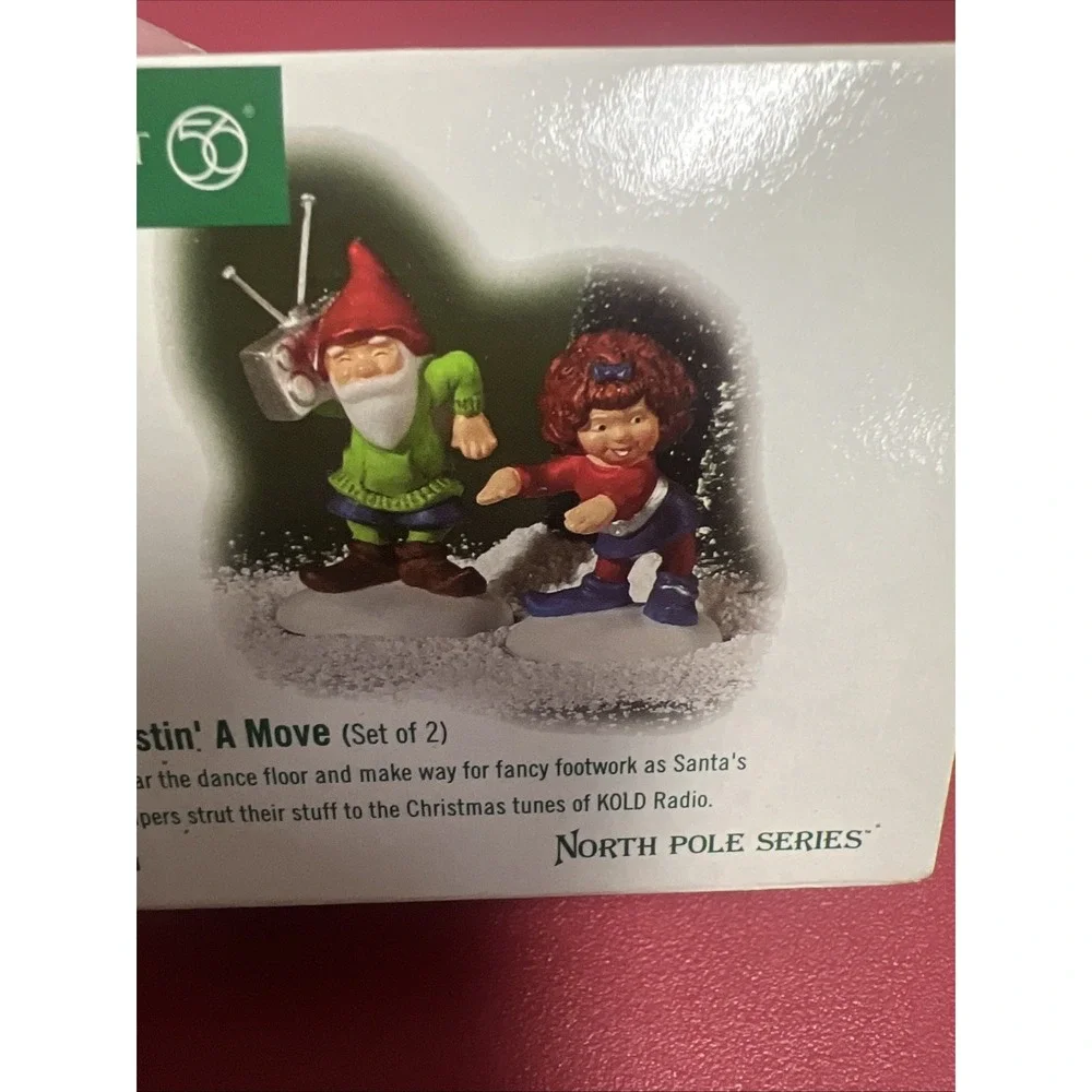 Department 56 North Pole Series Bustin‎ A Move 56850 Brand New 2003 Elves Dance